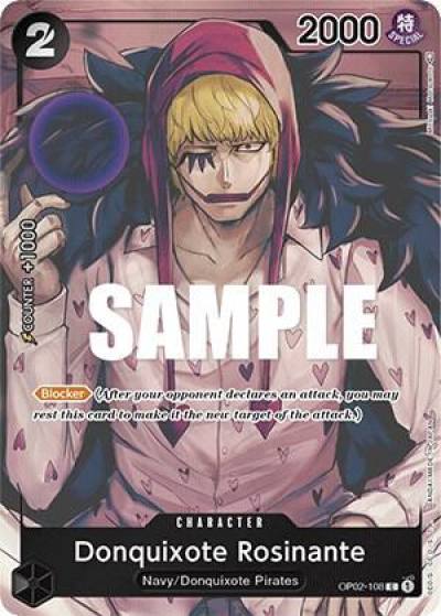 Donquixote Rosinante (Box Topper) OP02-108 Paramount War Card