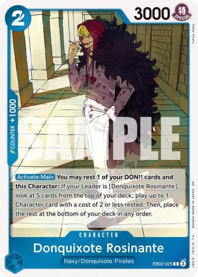 Donquixote Rosinante EB02-025 Extra Booster: Anime 25th Collection Card