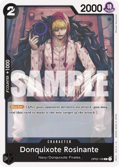 Donquixote Rosinante OP02-108 Starter Deck 19: BLACK Smoker Card