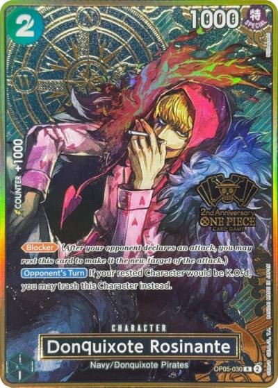 Donquixote Rosinante (One Piece Japanese Version 2nd Anniversary Set) OP05-030 One Piece Promotion Cards Card