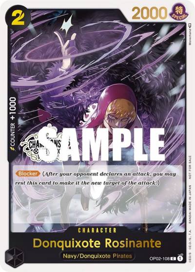 Donquixote Rosinante (Store Championship Participation Pack) OP02-108 One Piece Promotion Cards Card