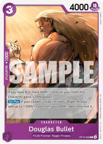 Douglas Bullet OP13-068 Carrying On His Will Card