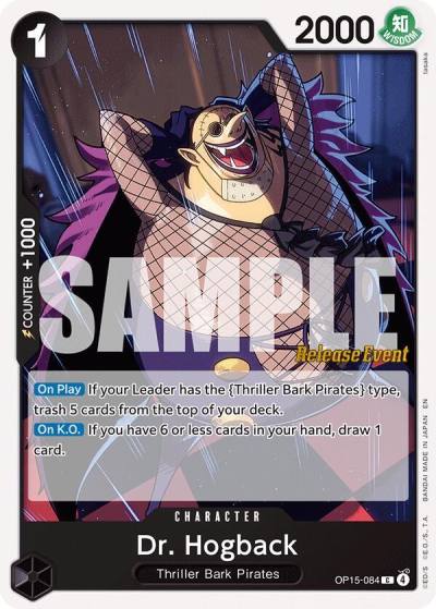 Dr. Hogback OP15-084 Adventure on Kami's Island Release Event Cards Card