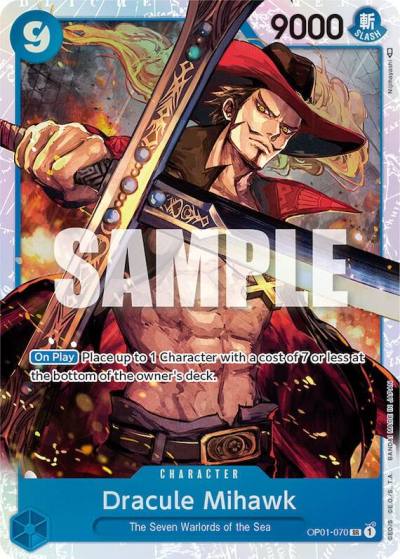 Dracule Mihawk OP01-070 Romance Dawn Card