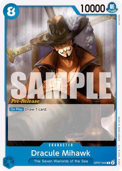 Dracule Mihawk OP07-044 500 Years in the Future Pre-Release Cards Card