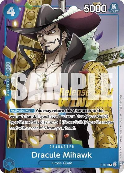 Dracule Mihawk (OP11 Release Event Winner) P-081 One Piece Promotion Cards Card