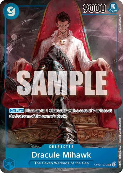 Dracule Mihawk (Parallel) OP01-070 Romance Dawn Card