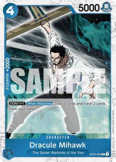 Dracule Mihawk (ST03-005) (Jolly Roger Foil) ST03-005 Premium Booster -The Best- Card