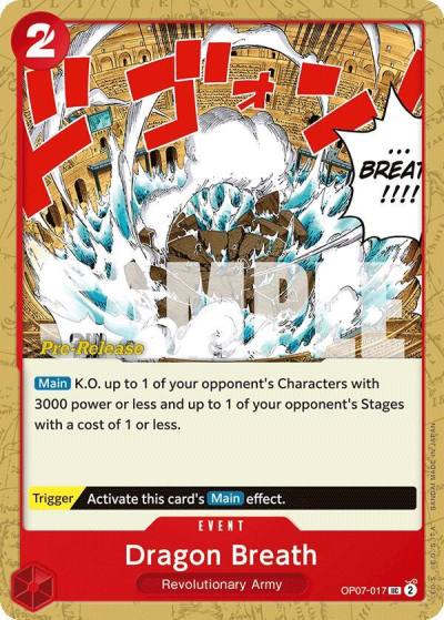 Dragon Breath OP07-017 500 Years in the Future Pre-Release Cards Card