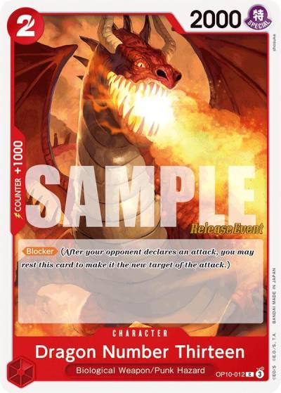 Dragon Number Thirteen OP10-012 Royal Blood Release Event Cards Card