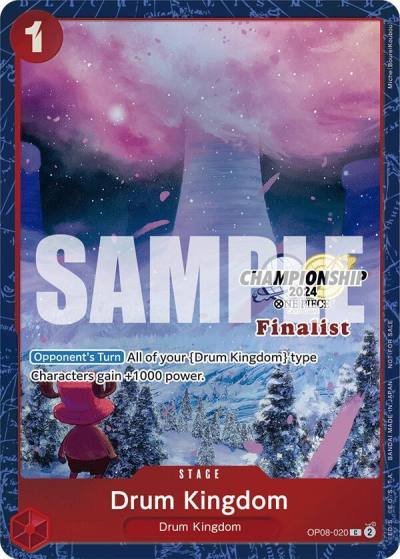 Drum Kingdom (Championship 2024 Finalist Card Set) OP08-020 One Piece Promotion Cards Card