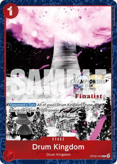 Drum Kingdom (Championship 2024 Finalist Card Set Vol. 2) OP08-020 One Piece Promotion Cards Card