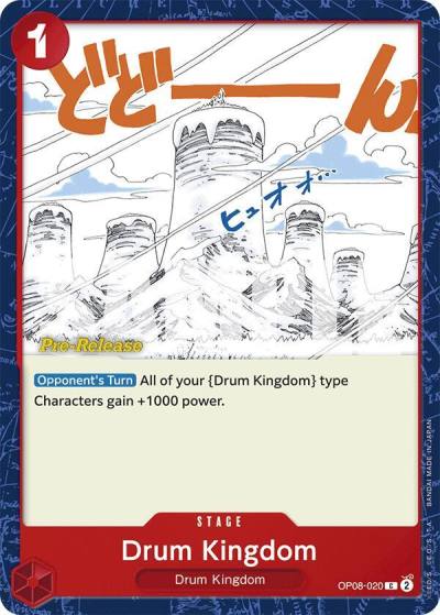 Drum Kingdom OP08-020 Two Legends Pre-Release Cards Card