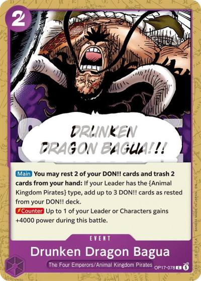 Drunken Dragon Bagua OP17-078 The World's Strongest Warriors Card
