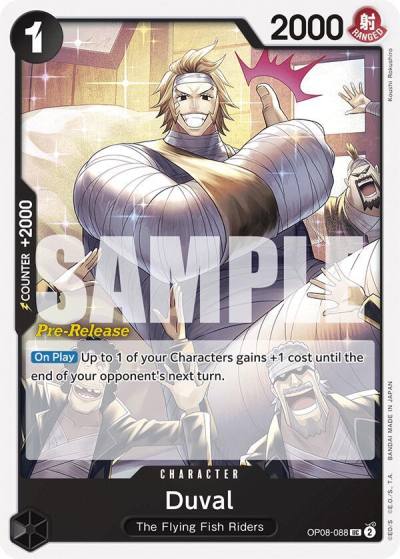 Duval OP08-088 Two Legends Pre-Release Cards Card