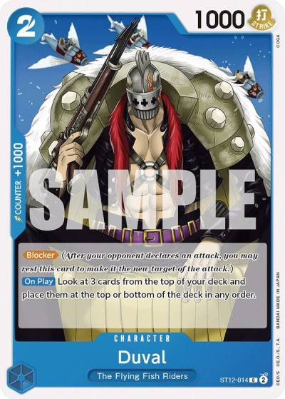 Duval ST12-014 Starter Deck 12: Zoro and Sanji Card