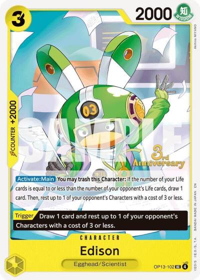 Edison OP13-102 Carrying On His Will: 3rd Anniversary Tournament Cards Card