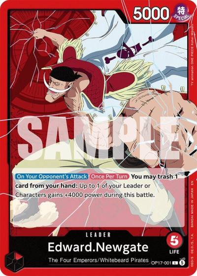 Edward.Newgate (001) OP17-001 The World's Strongest Warriors Card