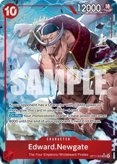Edward.Newgate (005) (Alternate Art) OP17-005 The World's Strongest Warriors Card