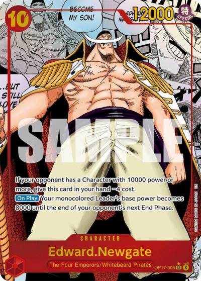 Edward.Newgate (005) (Manga) OP17-005 The World's Strongest Warriors Card
