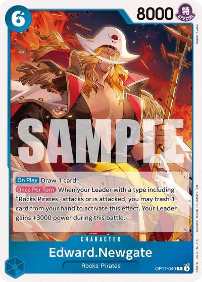 Edward.Newgate (040) OP17-040 The World's Strongest Warriors Card