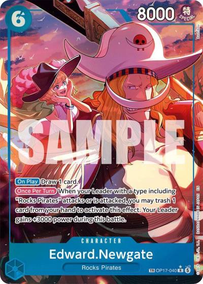 Edward.Newgate (040) (TR) OP17-040 The World's Strongest Warriors Card
