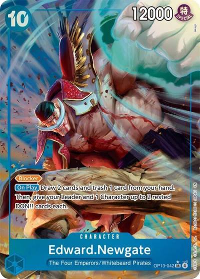 Edward.Newgate (Alternate Art) OP13-042 Carrying On His Will Card