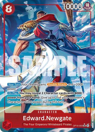 Edward.Newgate (Alternate Art) OP16-003 The Time of Battle Card
