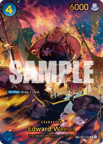 Edward Weevil - EB01-023 (SP) EB01-023 The Azure Sea's Seven Card