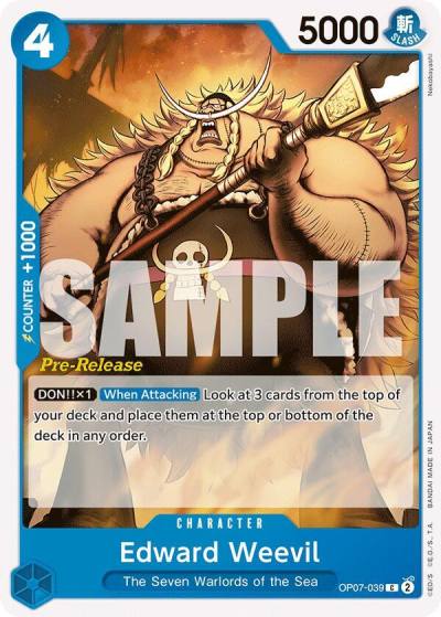Edward Weevil OP07-039 500 Years in the Future Pre-Release Cards Card