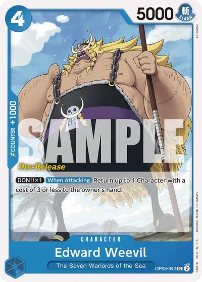 Edward Weevil OP08-042 Two Legends Pre-Release Cards Card