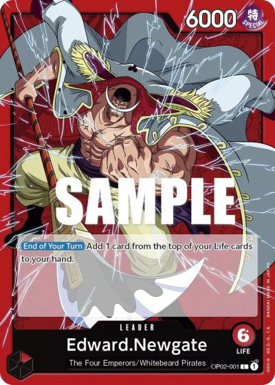 Edward.Newgate (001) OP02-001 Paramount War Card