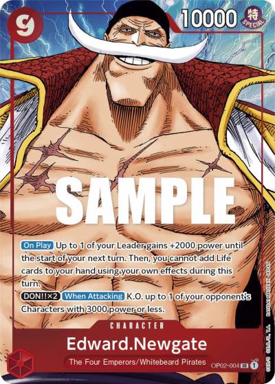 Edward.Newgate (004) (Alternate Art) OP02-004 Paramount War Card