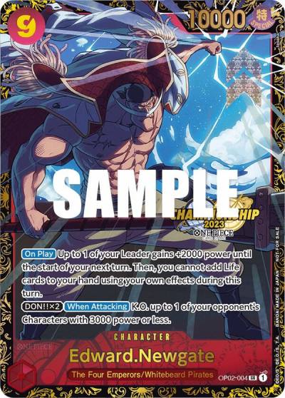 Edward.Newgate (Championship 2023) OP02-004 One Piece Promotion Cards Card