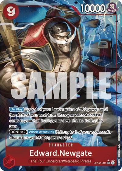 Edward.Newgate (OP02-004) (Alternate Art) OP02-004 Premium Booster -The Best- Card