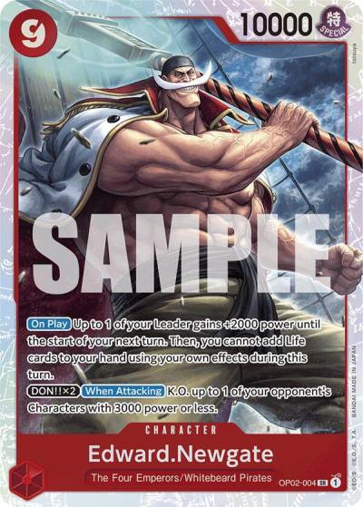Edward.Newgate (Reprint) OP02-004 Premium Booster -The Best- Card
