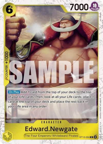 Edward.Newgate - ST13-004 (Pirate Foil) ST13-004 Premium Booster -The Best- Vol. 2 Card