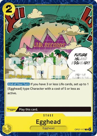 Egghead OP07-117 500 Years in the Future Pre-Release Cards Card