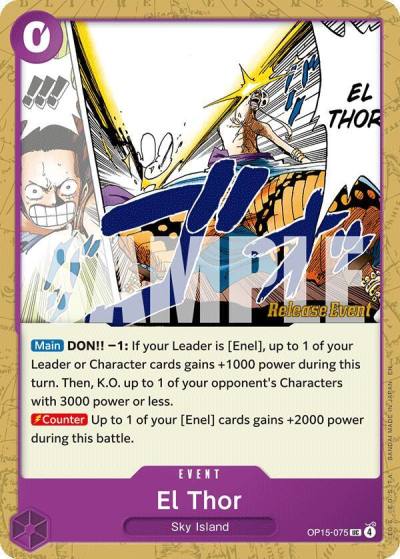 El Thor OP15-075 Adventure on Kami's Island Release Event Cards Card