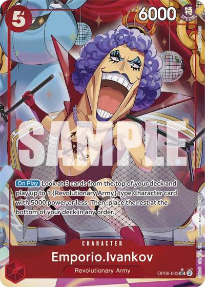 Emporio.Ivankov (Full Art) OP06-003 Premium Booster -The Best- Card