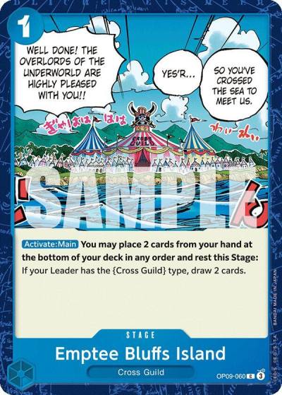 Emptee Bluffs Island OP09-060 Emperors in the New World Card