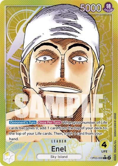 Enel (098) (Alternate Art) OP05-098 Awakening of the New Era Card