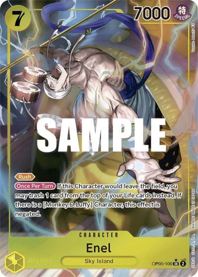 Enel (100) (Alternate Art) OP05-100 Awakening of the New Era Card