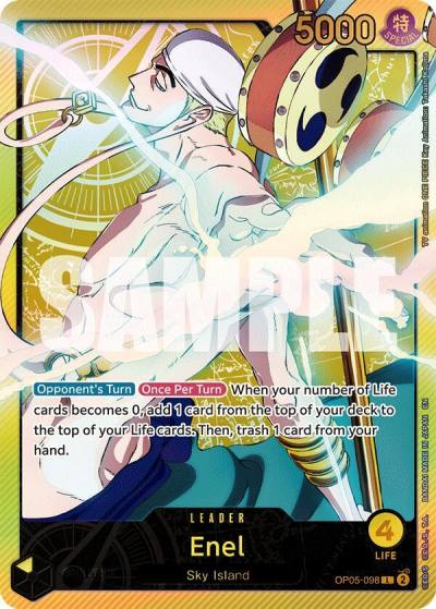 Enel (SP) OP05-098 Extra Booster: Anime 25th Collection Card
