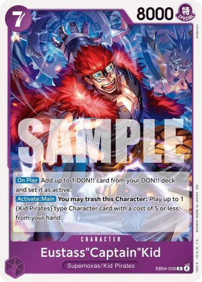 Eustass"Captain"Kid - EB04-039 EB04-039 The Azure Sea's Seven Card