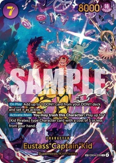 Eustass"Captain"Kid - EB04-039 (SP) EB04-039 The Azure Sea's Seven Card
