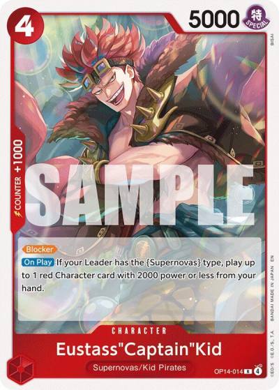 Eustass"Captain"Kid - OP14-014 OP14-014 The Azure Sea's Seven Card