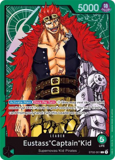 Eustass"Captain"Kid (001) ST02-001 Starter Deck 2: Worst Generation Card