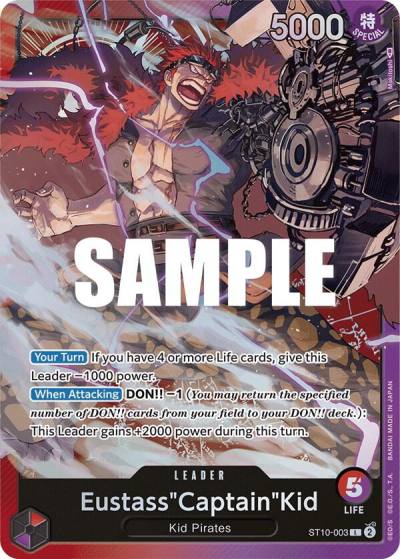 Eustass"Captain"Kid (003) ST10-003 Ultra Deck: The Three Captains Card