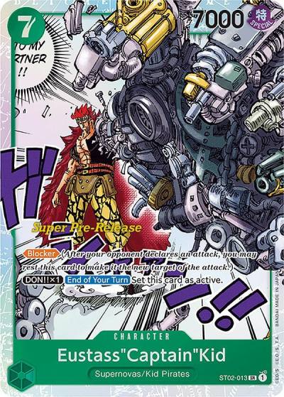 Eustass"Captain"Kid (013) ST02-013 Super Pre-Release Starter Deck 2: Worst Generation Card